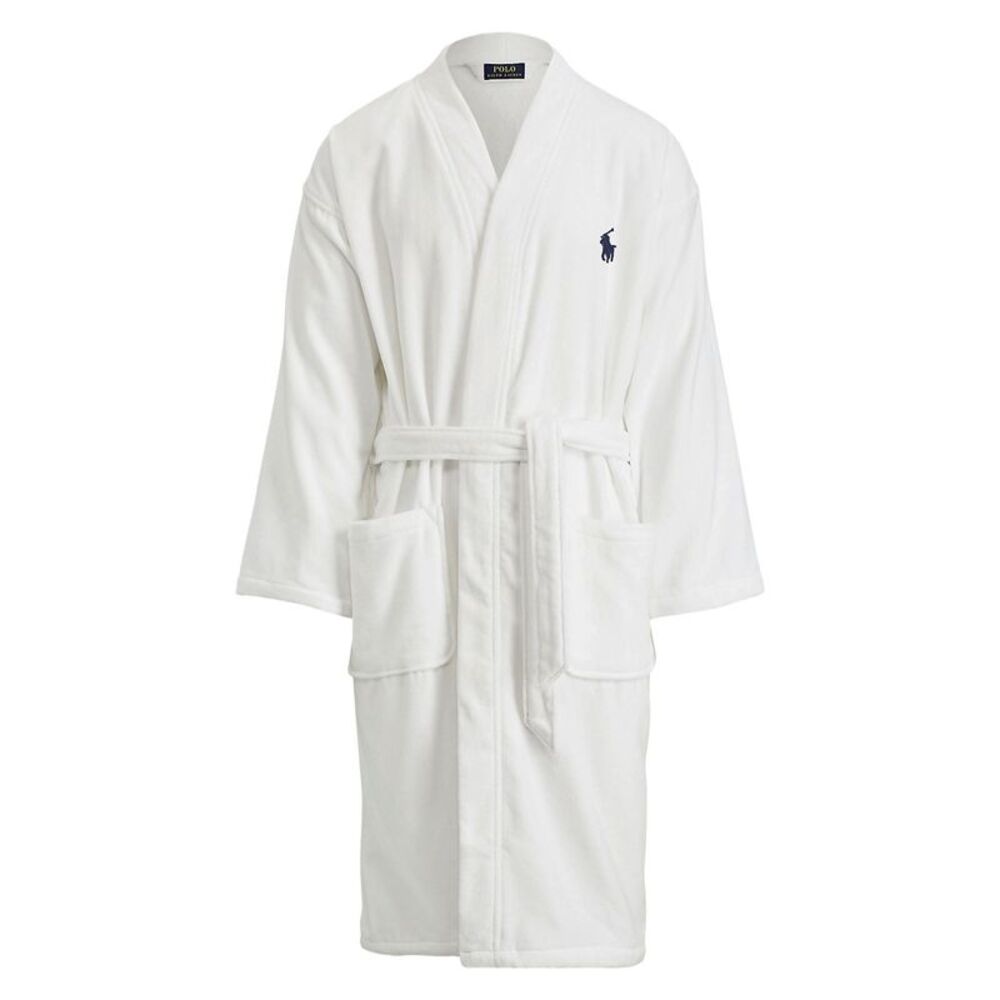 Polo Ralph Lauren Mens Terry Velour Robe L/XL White - NWT